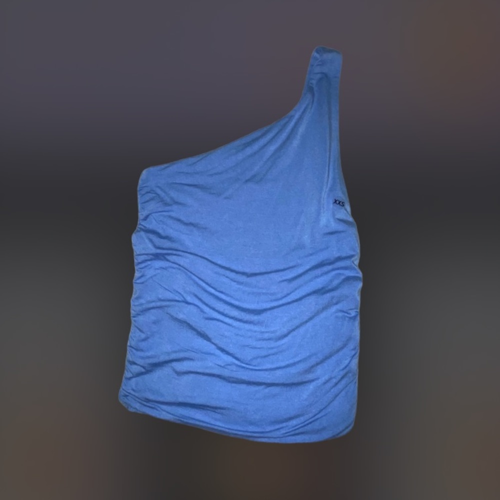 Baby blue one shoulder top! XXS